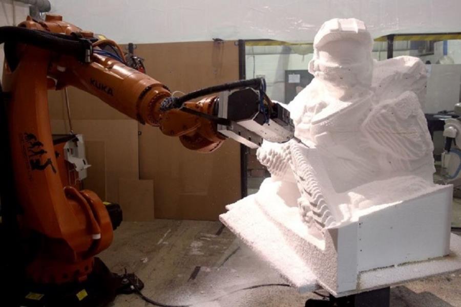 ساخت مجسمه از سنگ مرمر با یک ربات
